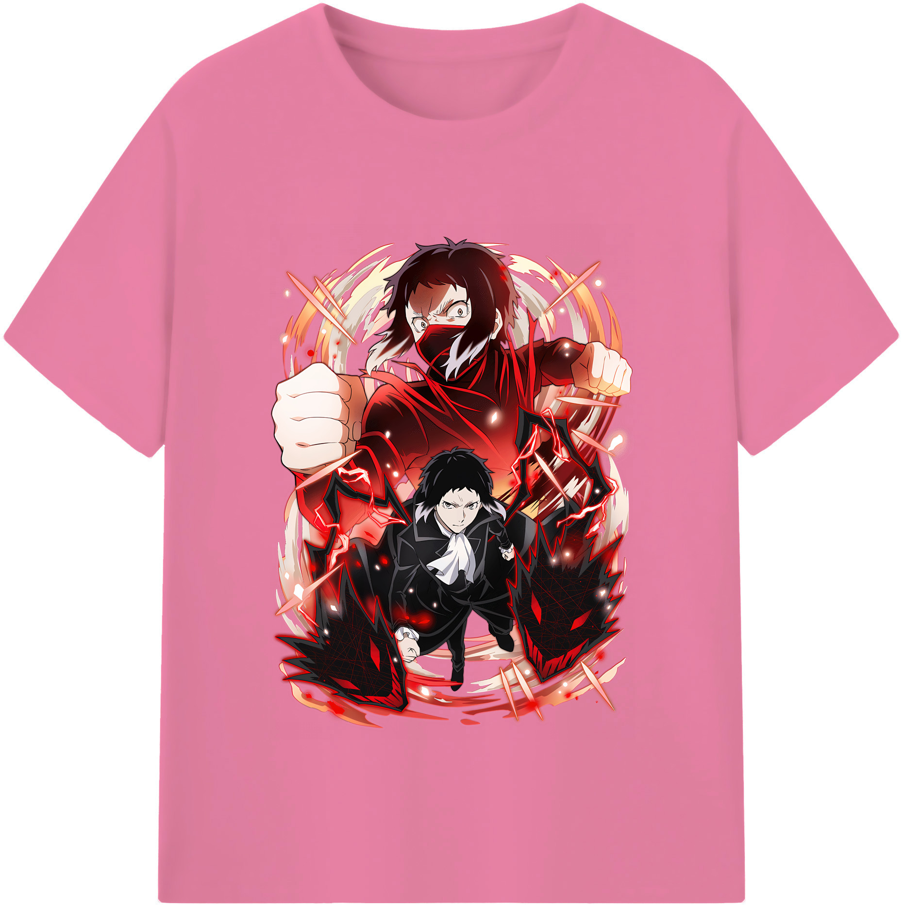 （画像用） 文豪ストレイドッグス Bungo Stray Dogs 綿100％半袖Tシャツ（フロントプリント）